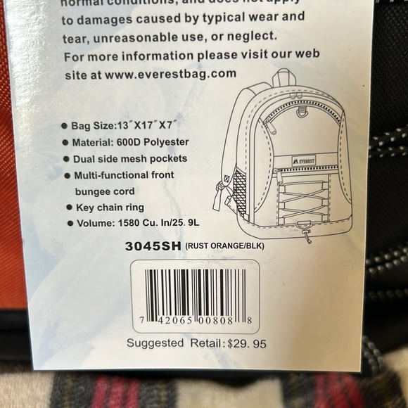 Everest Backpack NWT - Picture 2 of 3